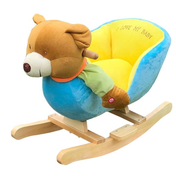 Brand new baby teddy bear rocker with sound for kids 1-3 years old - Picture 1 of 2